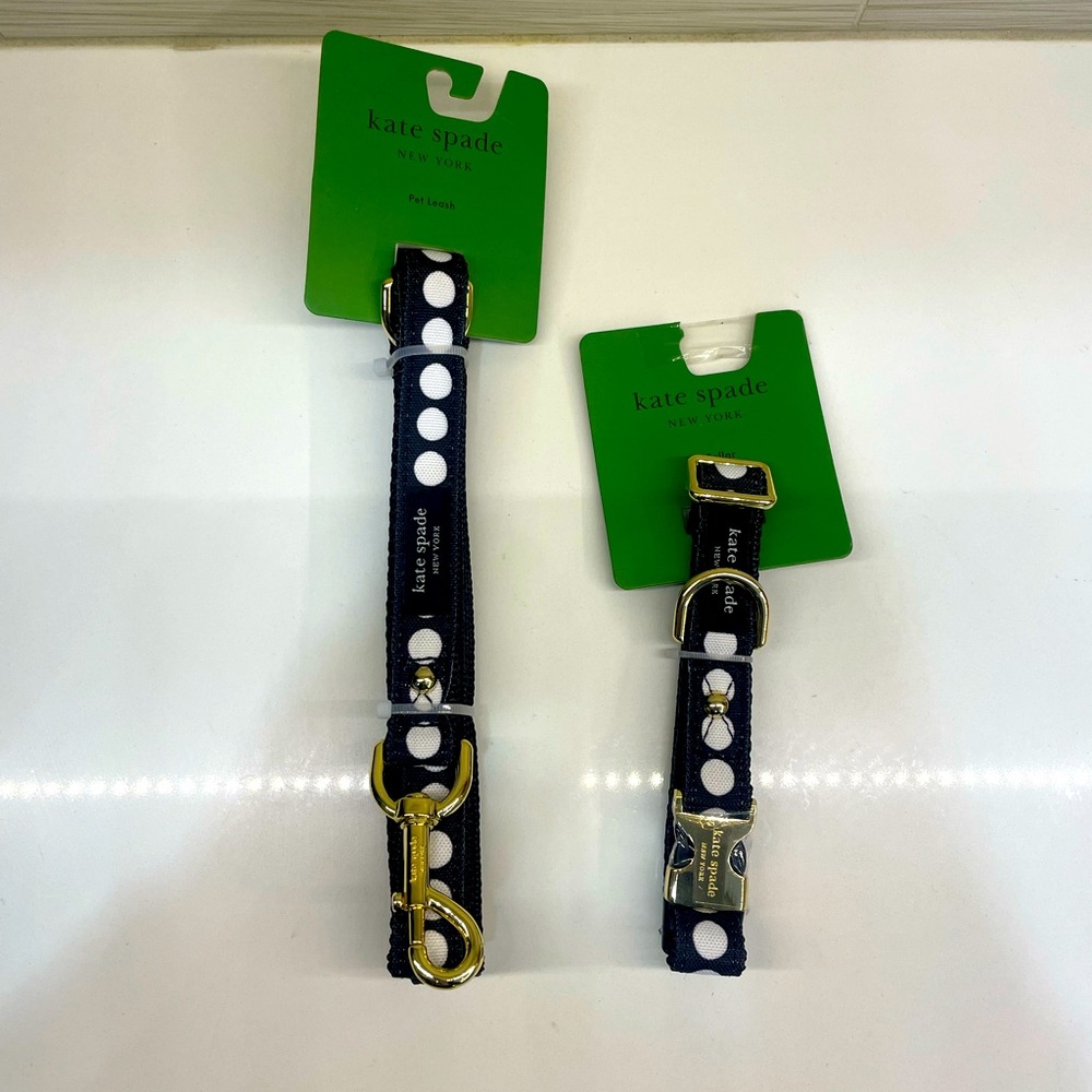 Kate Spade Dog leash and collar
